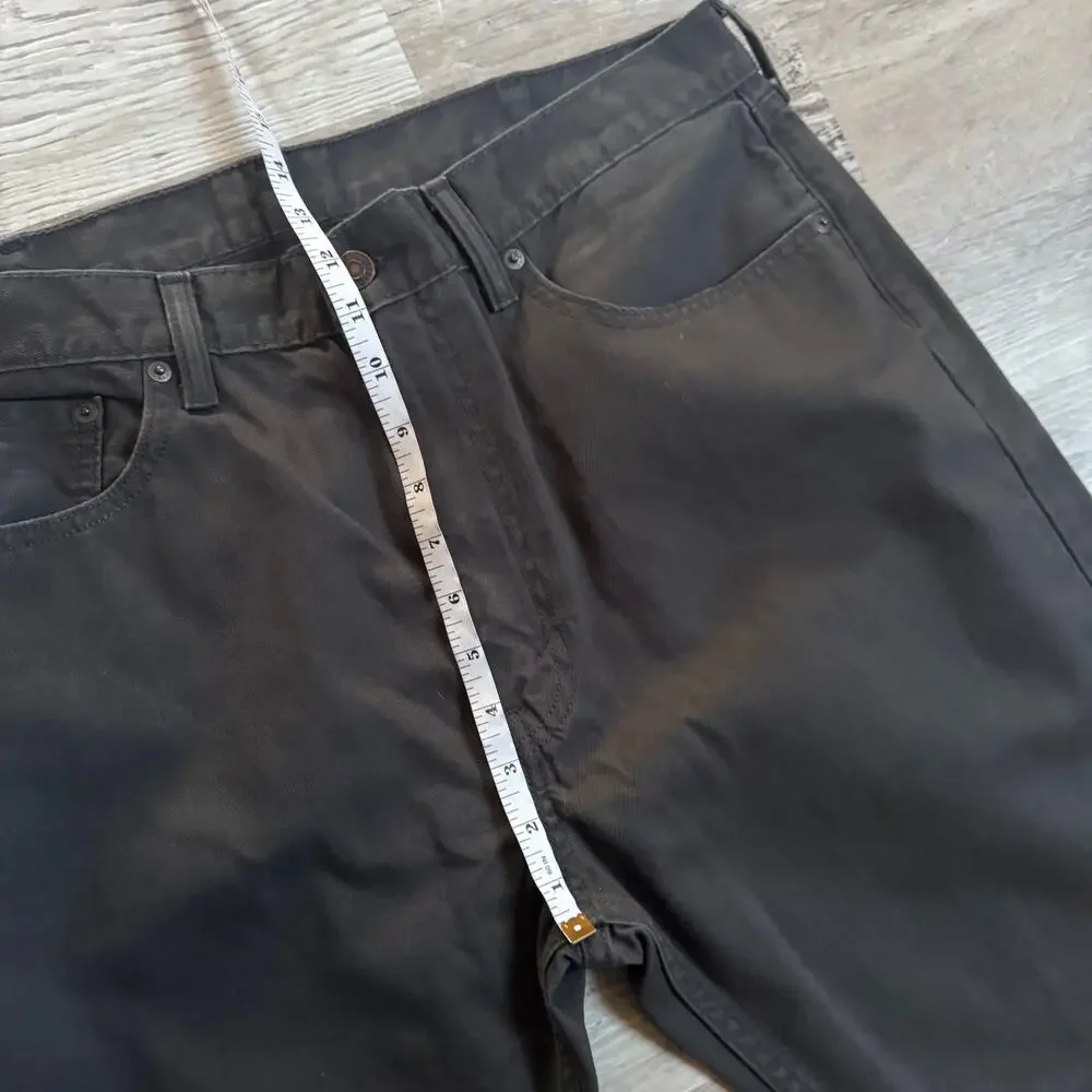 Levi’s 505 Gray Black Denim Jeans Straight Leg Classic Minimalist W38 L30